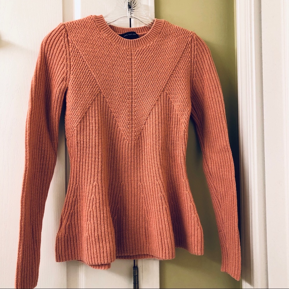 Ann Taylor Peplum Sweater